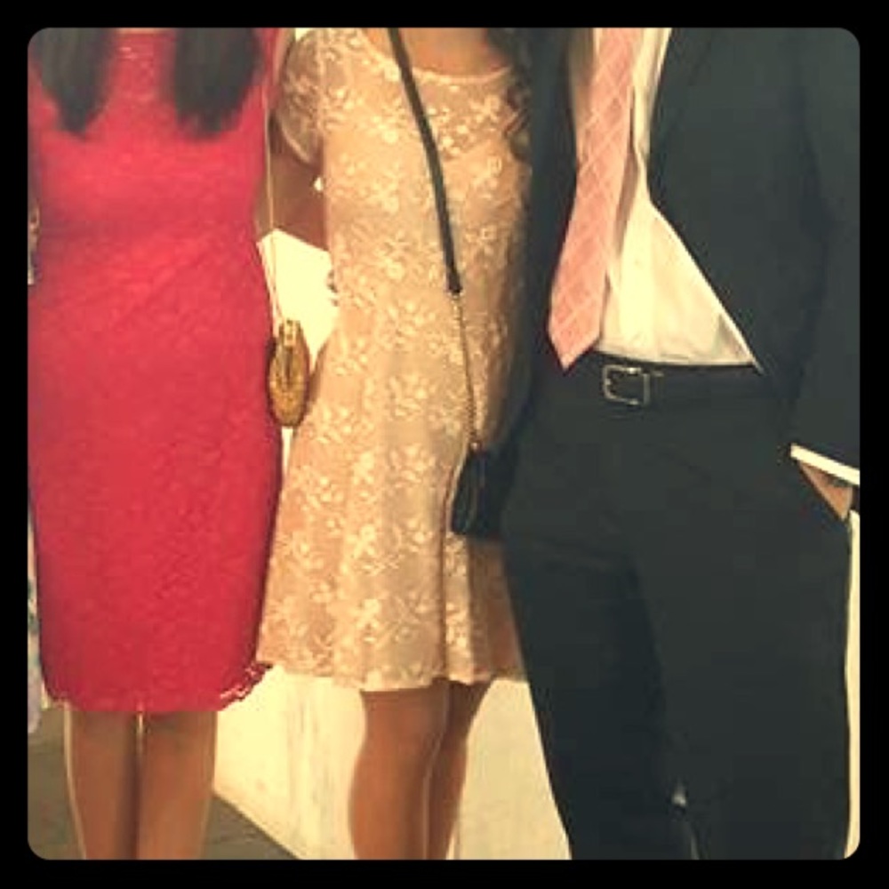 Blush sheath dress